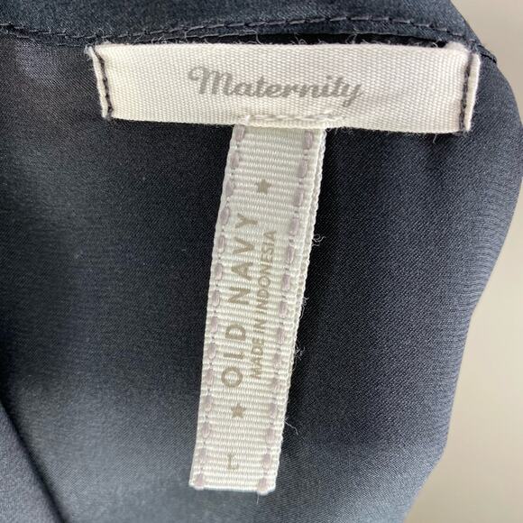 Old Navy Black Long-sleeved Maternity Top Large - Picture 6 of 7